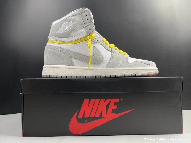 Official Maikesneakers 1 Smoke Switch Air High Jordan Light CW6576-100 0806